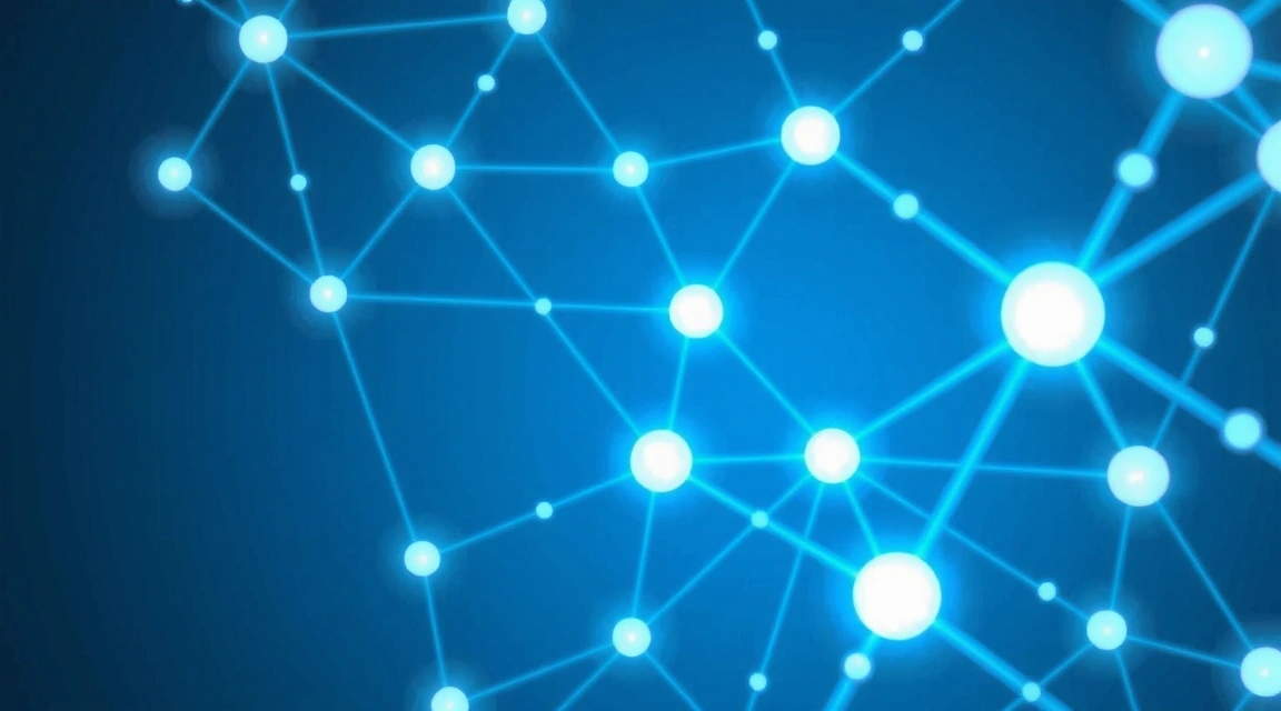 Abstract network connections symbolizing data sharing